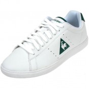 Nouvelle Le Coq Sportif Courtone Blanc/Vert Blanc - Chaussures Baskets Basses Homme